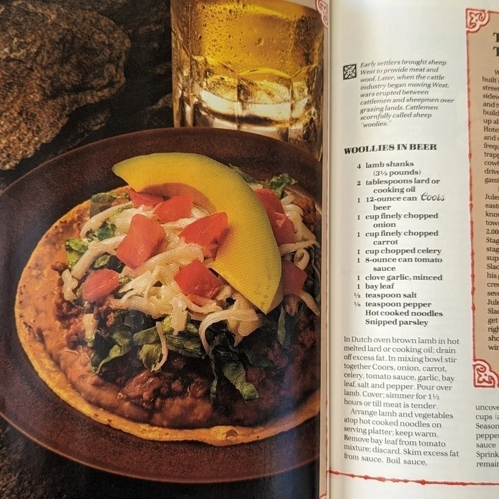 Vintage 1981 A Taste of the West from Coors Cookbook Hardcover